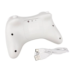 Mando compatible con Nintendo Wii U Pro inalámbrico Blanco