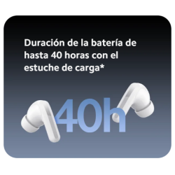 Xiaomi Redmi Buds 5 Blanco - Auriculares Bluetooth 5.2 - Cancelación activa de ruido ANC - Controles táctiles