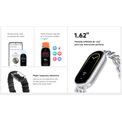 Xiaomi Smart Band 9 Negro medianoche - Bluetooth 5.3 - Monitor de salud - Pantalla AMOLED