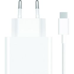 Adaptador Red Xiaomi MDY-12-EH Blanco + Cable USB-C 67W XHyperCharge Combo (Type-A) | Carga Rápida y Segura