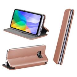 COOL Funda Flip Cover Tapa Tipo Libro para HUAWEI Y6P Elegance Rose Gold