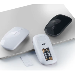 Ratón inalámbrico 1600dpi 4 botones para PC ordenador portátil Windows... Ultrafino USB 2,4 Ghz Blanco