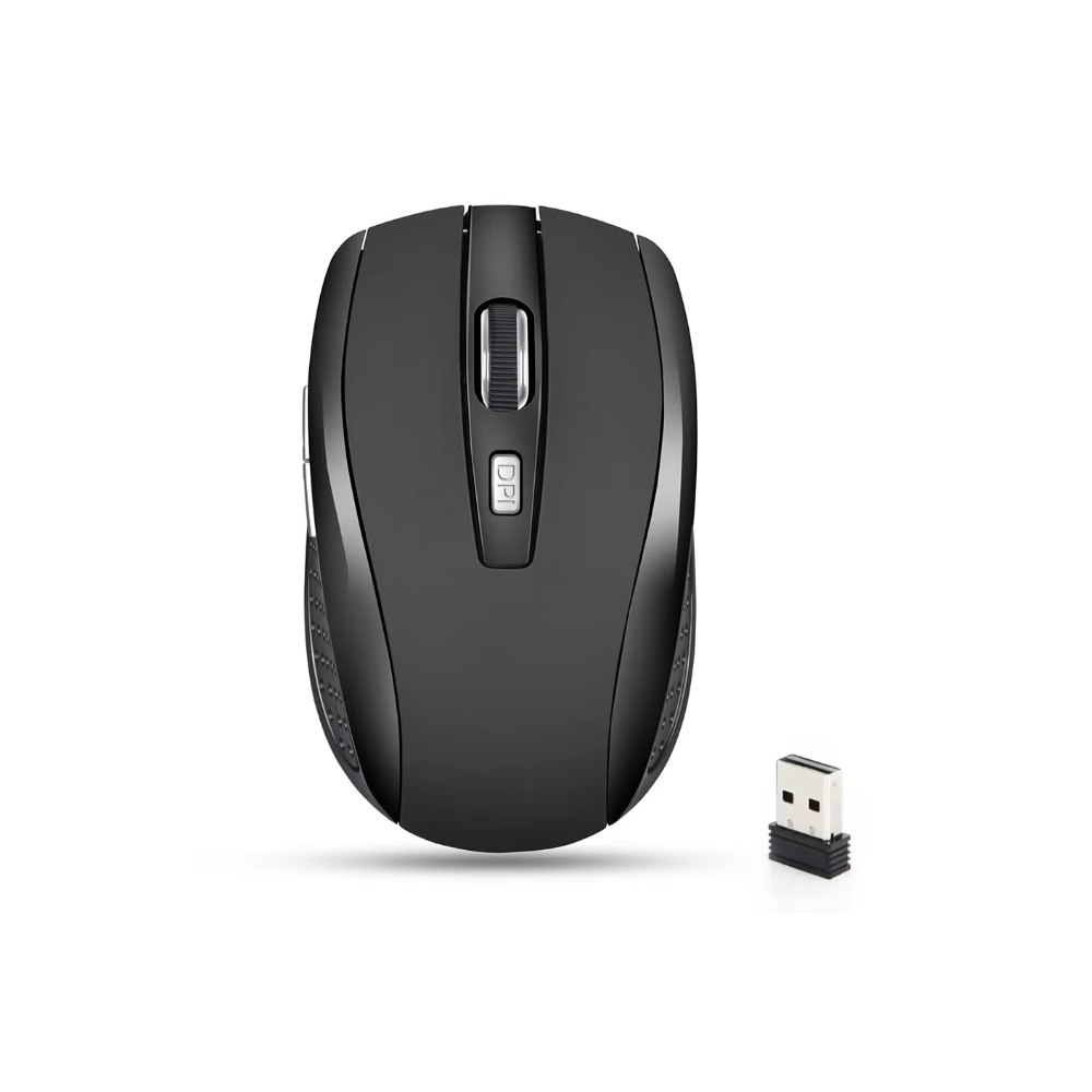 Ratón inalámbrico silencioso 2.4G óptico portátil Ajustable DPI para Notebook PC portátil MacBook