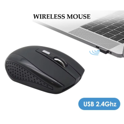 Ratón inalámbrico silencioso 2.4G óptico portátil Ajustable 1600 DPI para Notebook PC portátil MacBook