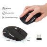 Ratón inalámbrico silencioso 2.4G óptico portátil Ajustable DPI para Notebook PC portátil MacBook