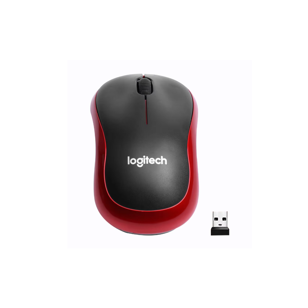 LOGITECH Ratón inalámbrico M185 - Silencioso - 2,4 GHz - USB - 1000DPI - 3 botones