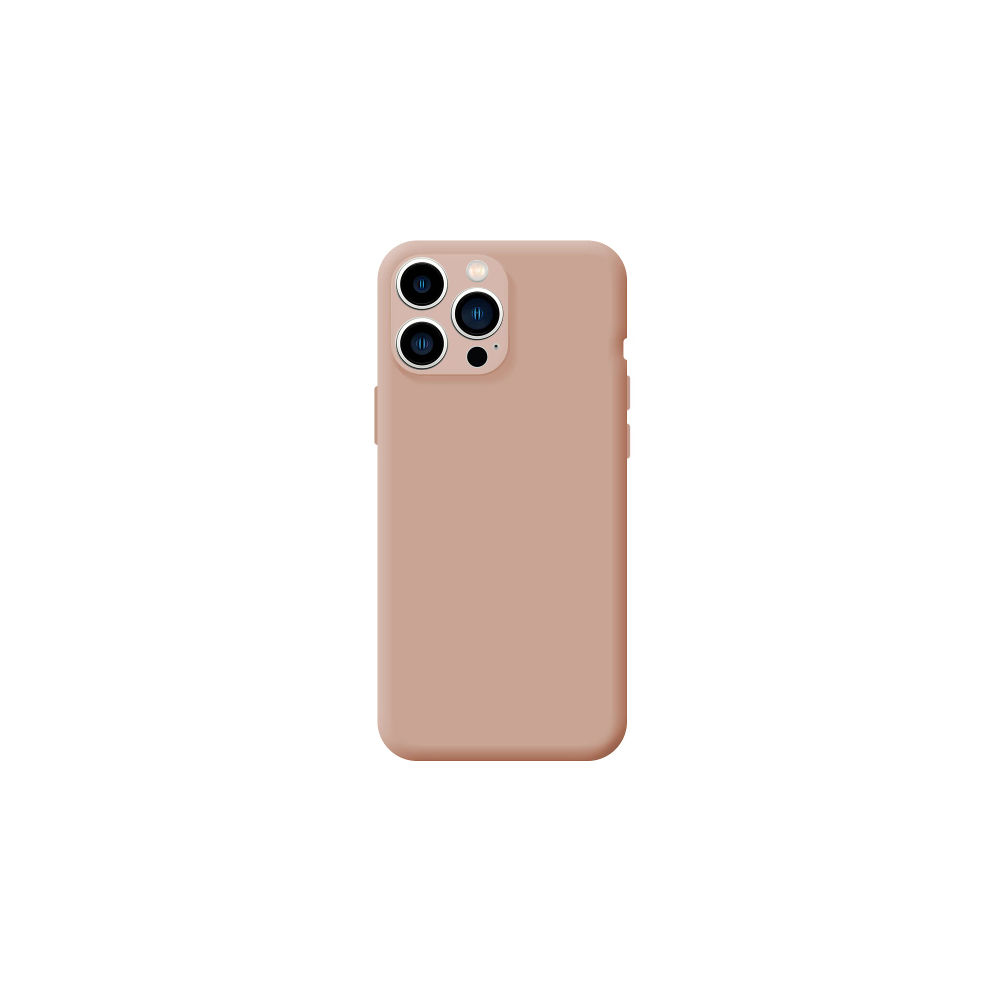 Funda compatible con IPHONE 13 PRO MAX Silicona suave flexible - Morado lila rosa palo