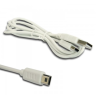 Cable USB compatible con Wii U Gamepad 1 metro Blanco - Válido para Wii U JAP / USA / PAL