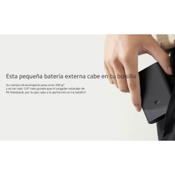 Batería externa Power Bank Xiaomi Mi 10000mAh 3 Ultra Compact Negra - Ligera y potente