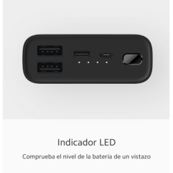 Batería externa Power Bank Xiaomi Mi 10000mAh 3 Ultra Compact Negra - Ligera y potente