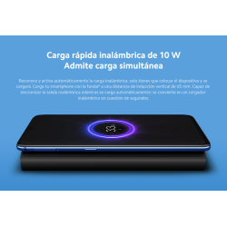 Batería externa Power Bank Xiaomi 10W Wireless 10000mAh Negra - Carga inalámbrica y USB-C
