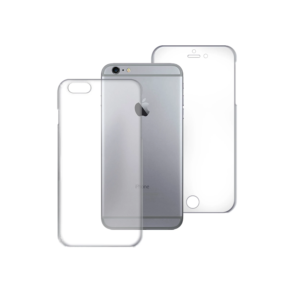 Funda compatible con IPHONE 6 / 6S Frontal silicona y trasera policarbonato doble 360º