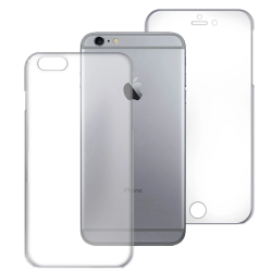 Funda compatible con IPHONE 6 / 6S Frontal silicona y trasera policarbonato doble 360º