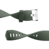 Correa compatible FitBit Bracelet Charge 2 silicona hebilla metálica ajustable resistente - Color Verde militar