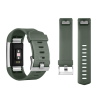 Correa compatible FitBit Bracelet Charge 2 silicona hebilla metálica ajustable resistente - Color Verde militar