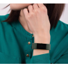 Correa compatible FitBit Bracelet Charge 2 silicona hebilla metálica ajustable resistente - Color Verde militar
