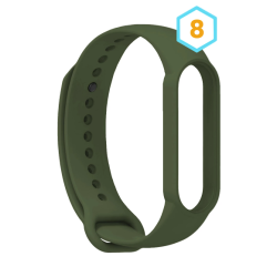 Correa compatible con XIAOMI MI BAND 7 / 6 / 5 * Silicona * Negro, azul marino, gris, rojo, rosa chicle, verde, pistacho, vino
