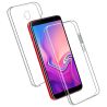 Funda doble 360º compatible con SAMSUNG GALAXY J6 PLUS Frontal silicona y trasera policarbonato Transparente