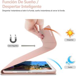 COO Funda IPAD 2017 / 2018 / AIR 1 / AIR 2 / PRO 9.7'' Teclado bluetooth español letra Ñ Auto sleep-wake