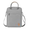 WIWU Funda maletín ordenador portátil, tablet 12.9 pulgadas Asa bandolera Varios bolsillos Impermeable Gris