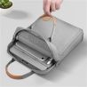 WIWU Funda maletín ordenador portátil, tablet 12.9 pulgadas Asa bandolera Varios bolsillos Impermeable Gris
