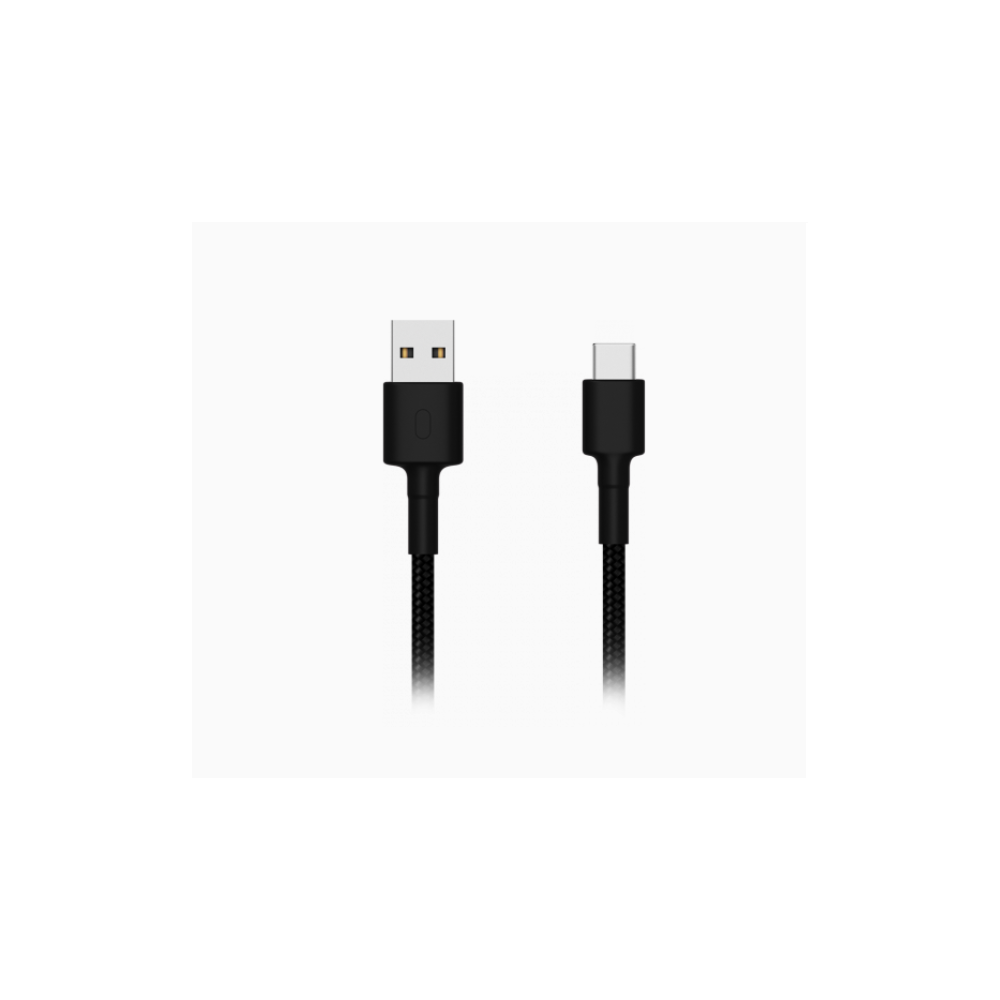 XIAOMI Cable de carga rápida USB USB-C tipo C - Negro 1m Original Mi Braided