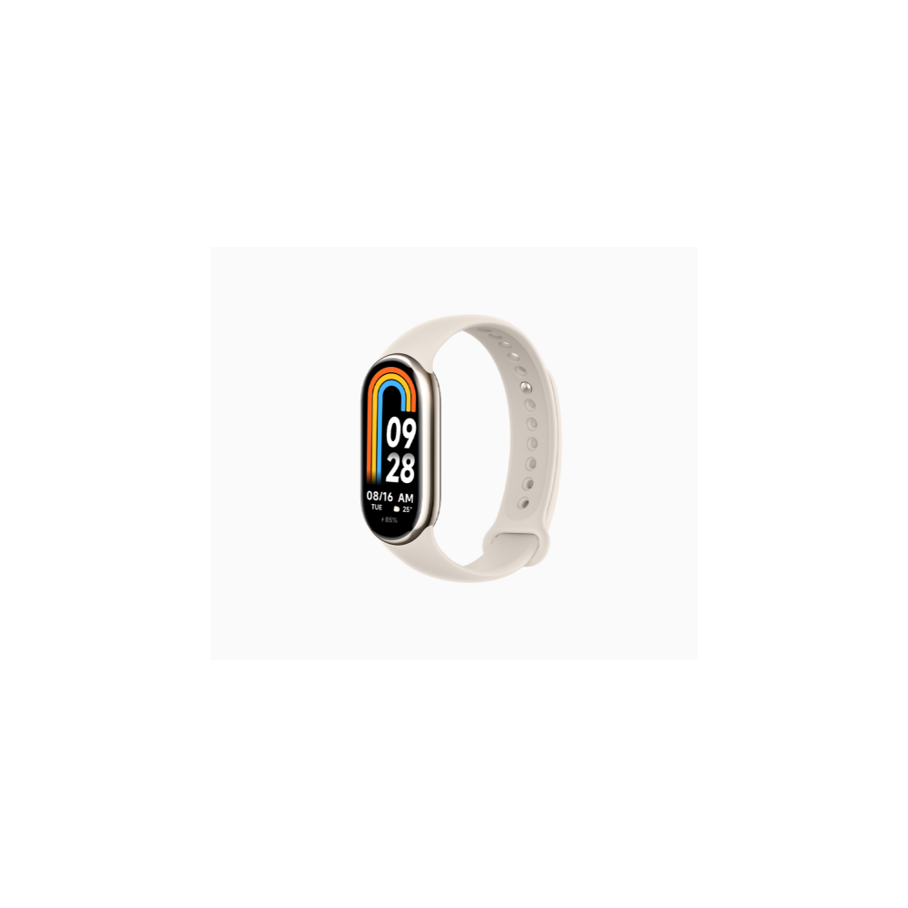 XIAOMI SMART BAND 8 Dorado - Reloj smartband pantalla AMOLED y monitoreo de salud, elegancia y tecnología en tu muñeca