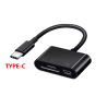 Adaptador 3 en 1 lector de tarjetas SD micro SD RS-MMC y USB hembra Ratón cámara iPhone smartphone Tipo C