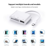 Adaptador 3 en 1 lector de tarjetas SD micro SD RS-MMC y USB hembra Ratón cámara iPhone etc smartphone Tipo C