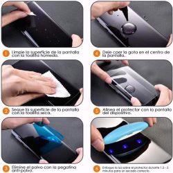 2 x Protector de pantalla XIAOMI 14 ULTRA Cristal templado curvo pegamento luz lámpara UV
