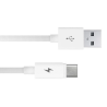 Cable de datos y carga tipo C macho USB 2.0 macho blanco 1m 1 metro USB-C