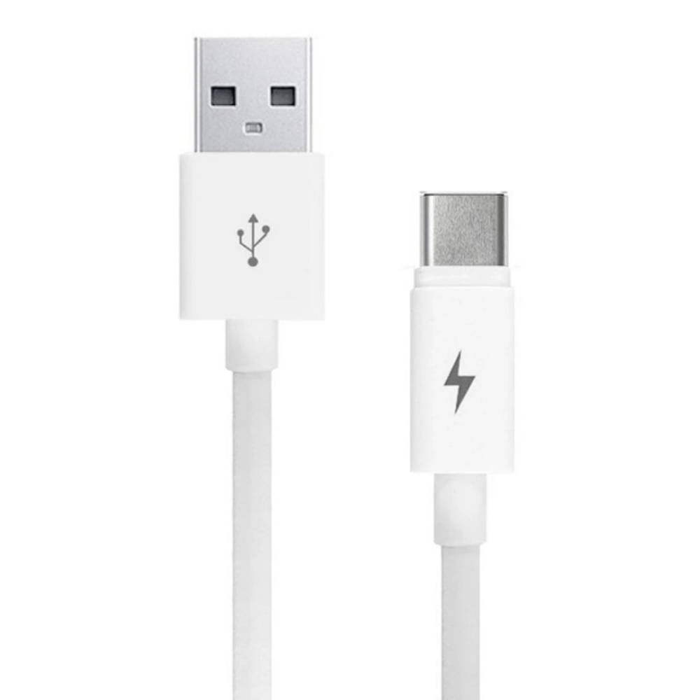 Cable de datos y carga tipo C macho USB 2.0 macho blanco 1m 1 metro USB-C