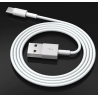 Cable de datos y carga tipo C macho USB 2.0 macho blanco 1m 1 metro USB-C