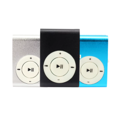 Mini reproductor de música MP3 / WAV portátil con clip Admite tarjeta micro SD TF hasta 32gb + Auriculares + Cable