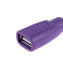 Adaptador USB 2.0 hembra a PS/2 PS2 ⋆ Compatible con ratón y teclado para PC ⋆ Conexión fácil