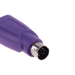 Adaptador USB 2.0 hembra a PS/2 PS2 ⋆ Compatible con ratón y teclado para PC ⋆ Conexión fácil