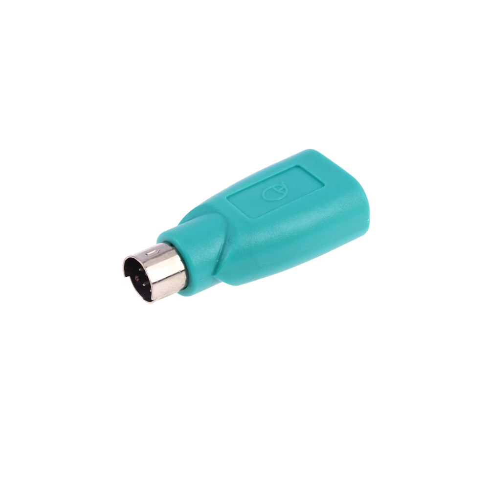 Adaptador USB 2.0 hembra a PS/2 PS2 ⋆ Compatible con ratón y teclado para PC ⋆ Conexión fácil