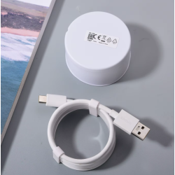 Cargador adaptador de red REALME SUPER DART 65W + Cable Tipo C USB-C Blanco