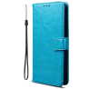 Funda compatible XIAOMI REDMI NOTE 10 4G / NOTE 10S Flip cover tapa soporte billetera magnética - Azul turquesa