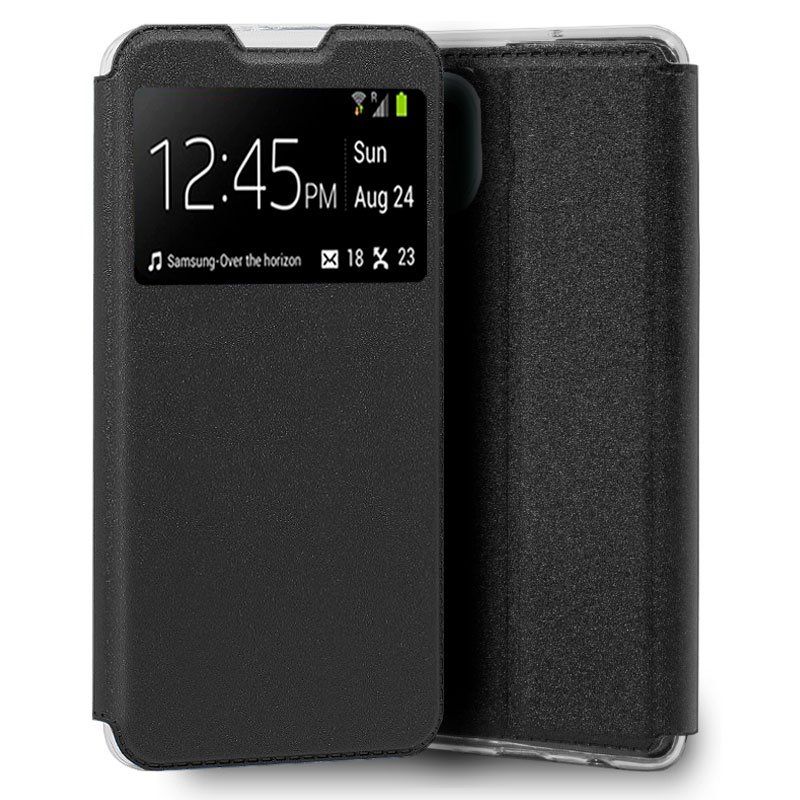 COOL Funda para XIAOMI REDMI 10 5G Flip cover tapa magnetica libro ventana Negro