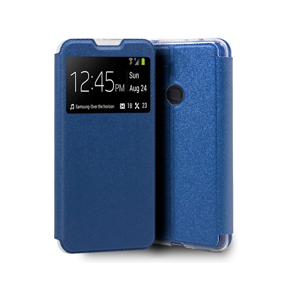 Funda compatible con XIAOMI REDMI NOTE 5 / NOTE 5 PRO Flip cover tapa ventana magnética - Azul