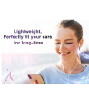 Auriculares manos libres con cable 1.2m conector USB-C tipo C Micrófono control de volumen Blanco