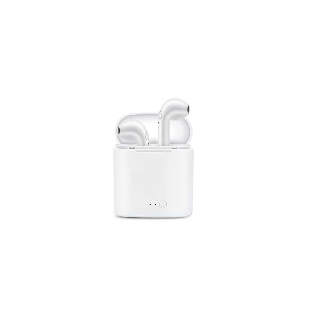 Auriculares inalámbricos Bluetooth 4.2 TWS i7s mini con caja de carga - Blanco