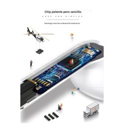 Auriculares inalámbricos Bluetooth 4.2 TWS i7s mini con caja de carga - Negro