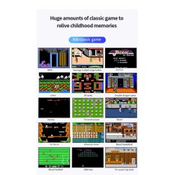 Mini consola portátil retro con 500 juegos clásicos ⋆ Pantalla LCD de 3'' ⋆ Incluye batería recargable y cable AV ⋆ Color AZUL