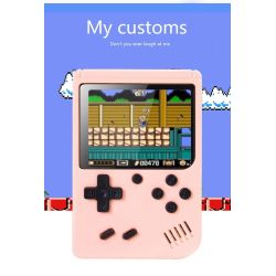 Mini consola portátil retro con 500 juegos clásicos ⋆ Pantalla LCD de 3'' ⋆ Incluye batería recargable y cable AV ⋆ Color AZUL