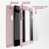 Funda compatible con IPHONE 7 / 8 Doble 360º policarbonato con protector de pantalla cristal templado Plata