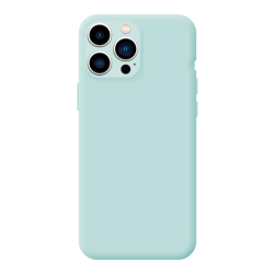 Funda compatible con IPHONE 13 PRO MAX Silicona suave flexible - Azul rosa