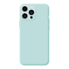 Funda compatible con IPHONE 13 PRO MAX Silicona suave flexible - Azul rosa