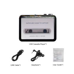 EZCAP Walkman conversor de cintas cassette a MP3 USB – Digitaliza tu música Retro